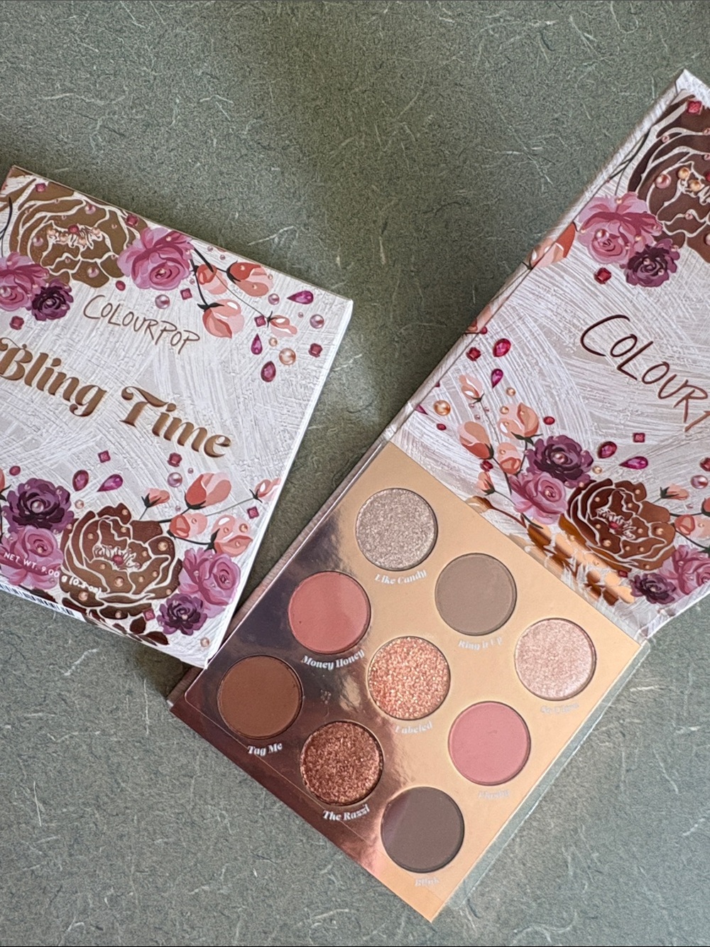 ColourPop Bling Time Eyeshadow Palette — Rose, Taupe & Bronze Shades